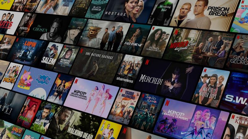 Ecran d'accueil de Netflix