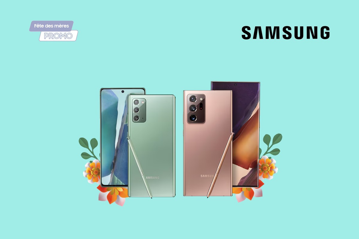 Smartphones et fleurs car Fête des mères chez Samsung et super code promo