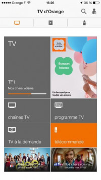 La télécommande virtuelle enrichit l'appli TV d'Orange